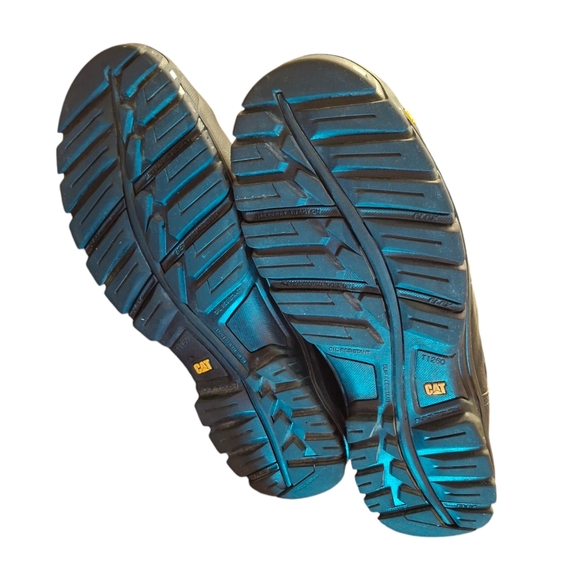 Caterpillar Outline Steel Toe P90800 Black Lace-up Work Boots Men Size 13 Wide - Picture 9 of 12